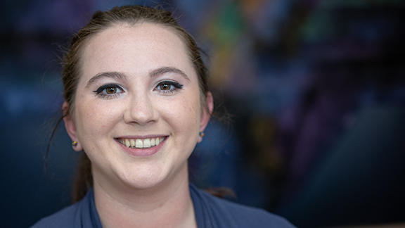 Madison showing her smile after Clear Correct braces treatment - Vicksburg, MS